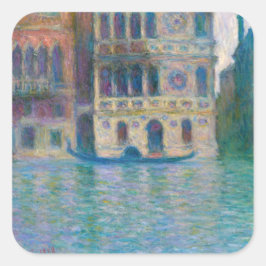 Claude Monet - Palazzo Dario Vierkante Sticker