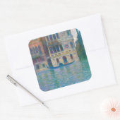 Claude Monet - Palazzo Dario Vierkante Sticker (Envelop)