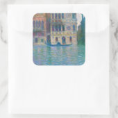Claude Monet - Palazzo Dario Vierkante Sticker (Tas)