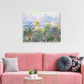 Claude Monet Palm Trees op Bordighera Canvas Afdruk (Insitu (Woonkamer))
