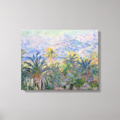 Claude Monet Palm Trees op Bordighera Canvas Afdruk (Voorkant)