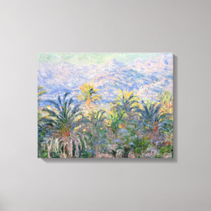 Claude Monet Palm Trees op Bordighera Canvas Afdruk
