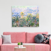 Claude Monet Palm Trees op Bordighera Canvas Afdruk (Insitu (Woonkamer))