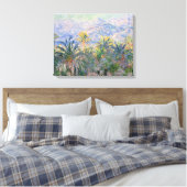 Claude Monet Palm Trees op Bordighera Canvas Afdruk (Insitu (Slaapkamer))