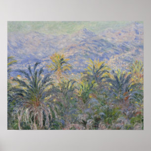 Claude Monet - Palm Trees op Bordighera Poster