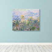 Claude Monet | Palmbomen op Bordighera Canvas Afdruk (Insitu (Houten vloer))