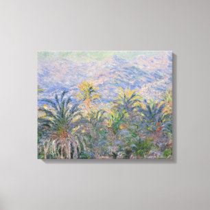 Claude Monet Palmbomen op Bordighera Canvas Afdruk