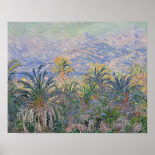 Claude Monet   Palmbomen op Bordighera Poster