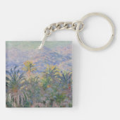 Claude Monet | Palmbomen op Bordighera Sleutelhanger (Achterkant)
