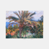Claude Monet Palmboom op Bordighera Fleece Deken (Voorkant (Horizontaal))
