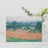 Claude Monet - Papaverveld, Giverny Bedankkaart (Staand voorkant)