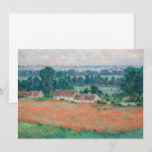 Claude Monet - Papaverveld, Giverny Bedankkaart (Voorkant / Achterkant)