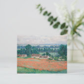 Claude Monet - Papaverveld, Giverny Briefkaart (Staand voorkant)