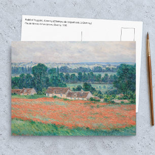 Claude Monet - Papaverveld, Giverny Briefkaart