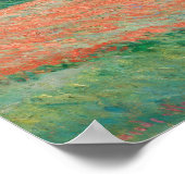 Claude Monet - Papaverveld, Giverny Poster (Hoek)