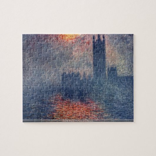 Claude Monet - Parlement in Londen puzzle Legpuzzel (Horizontaal)