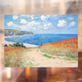 Claude Monet - Path in Wheat Fields at Pourville Raamsticker (Vel 2)