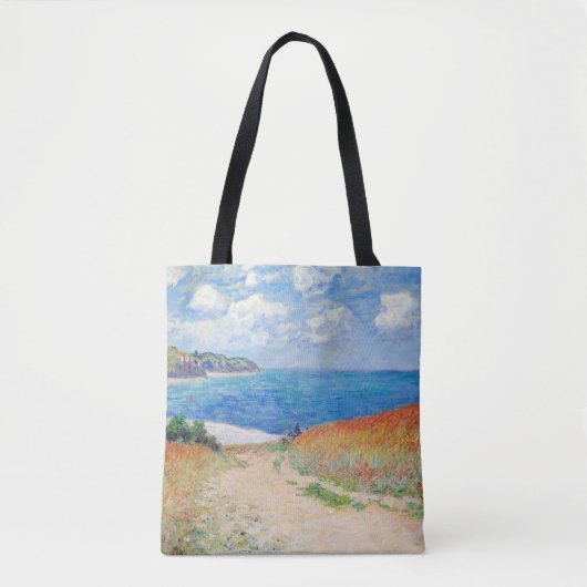 Claude Monet - Path in Wheat Fields at Pourville Tote Bag (Voorkant)