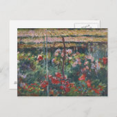 Claude Monet - Peony Garden Briefkaart (Voorkant / Achterkant)