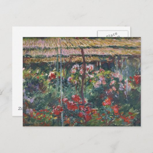 Claude Monet - Peony Garden Briefkaart (Voorkant / Achterkant)