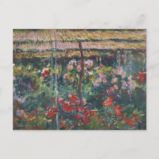 Claude Monet - Peony Garden Briefkaart (Voorkant)
