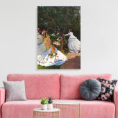 Claude Monet - Picknick Canvas Afdruk (Insitu (Woonkamer))