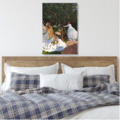 Claude Monet - Picknick Canvas Afdruk (Insitu (Slaapkamer))