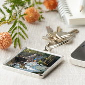 Claude Monet - Picknick op het gras, rechterpaneel Sleutelhanger (Zijkant)