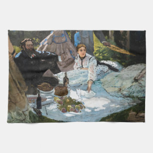 Claude Monet - Picknick op het gras, rechterpaneel Theedoek