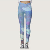 Claude Monet Pink Water Lilies GalleryHD Fine Art Leggings (Voorkant)