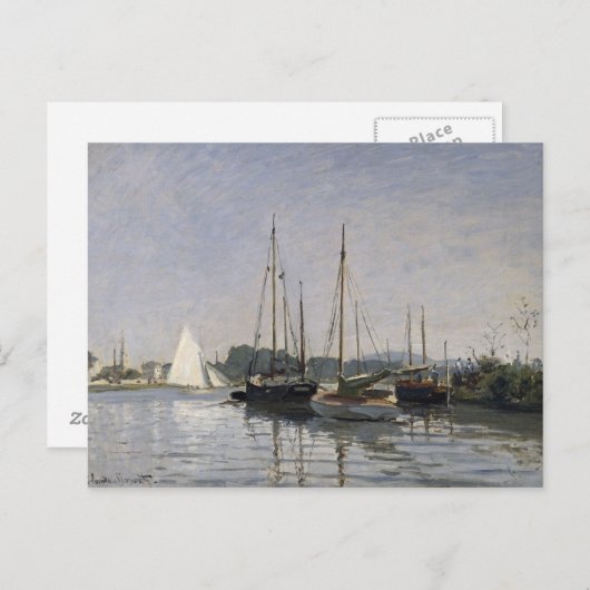 Claude Monet | Pleasure Boats, Argenteuil, c.1872- Briefkaart (Voorkant / Achterkant)