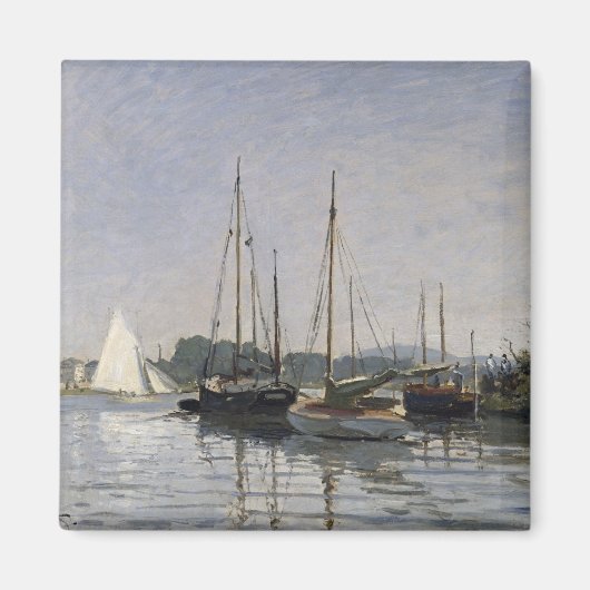 Claude Monet | Pleasure Boats, Argenteuil, c.1872- Magneet (Voorkant)