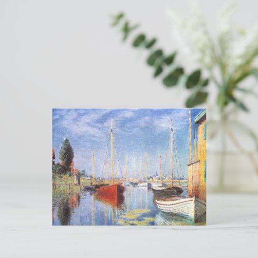 Claude Monet Pleasure Boats in Argenteuil Briefkaart (Staand voorkant)