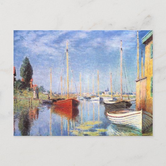 Claude Monet Pleasure Boats in Argenteuil Briefkaart (Voorkant)