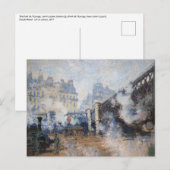 Claude Monet - Pont de l'Europe, Gare Saint-Lazare Briefkaart (Voorkant / Achterkant)