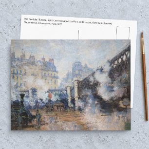 Claude Monet - Pont de l'Europe, Gare Saint-Lazare Briefkaart