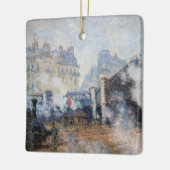 Claude Monet - Pont de l'Europe, Gare Saint-Lazare Keramisch Ornament (Links)