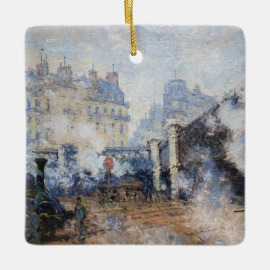 Claude Monet - Pont de l'Europe, Gare Saint-Lazare Keramisch Ornament (Voorkant)