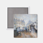 Claude Monet - Pont de l'Europe, Gare Saint-Lazare Magneet (Voorkant / Achterkant)
