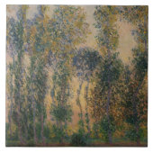 Claude Monet - Poplars at Giverny, Sunrise Tegeltje (Voorkant)