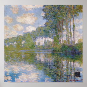 Claude Monet - Poplars bij de ECB uit 1900 Poster