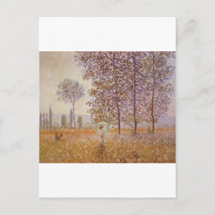Claude Monet - Poplars in de zon Briefkaart