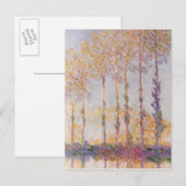 Claude Monet | Poplars on the Banks of the Epte Briefkaart (Voorkant / Achterkant)
