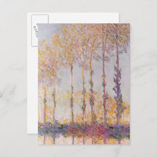 Claude Monet | Poplars on the Banks of the Epte Briefkaart (Voorkant / Achterkant)