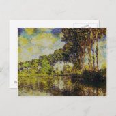 Claude Monet - Poplars on the Epte Briefkaart (Voorkant / Achterkant)