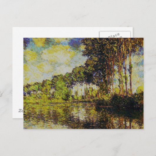 Claude Monet - Poplars on the Epte Briefkaart (Voorkant / Achterkant)