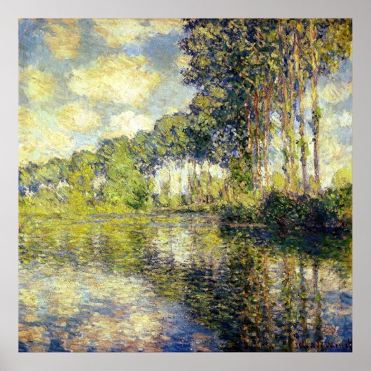 Claude Monet - Poplars on the Epte Poster (Voorkant)