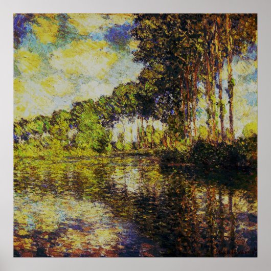 Claude Monet - Poplars on the Epte Poster (Voorkant)