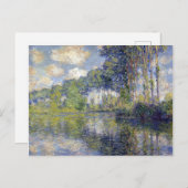 Claude Monet Poplars over de epte Briefkaart (Voorkant / Achterkant)