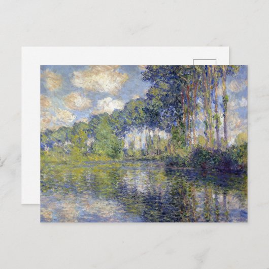 Claude Monet Poplars over de epte Briefkaart (Voorkant / Achterkant)